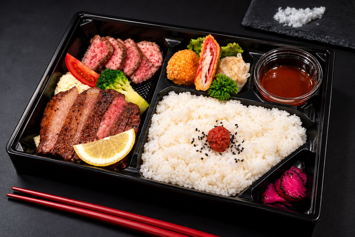 ぶつぎり牛たん＆アンガス牛ハラミステーキ弁当
